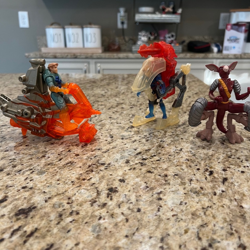 Titan AE Action Figure Lot Cale Valkyrie Drej Gune Vintage 2000 Fox Toys Sci-Fi